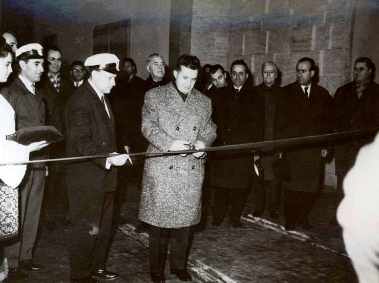 1966 - Nicolae Ceauşescu inaugurează Hidrocentrala de pe Argeş Fototeca online a comunismului românesc