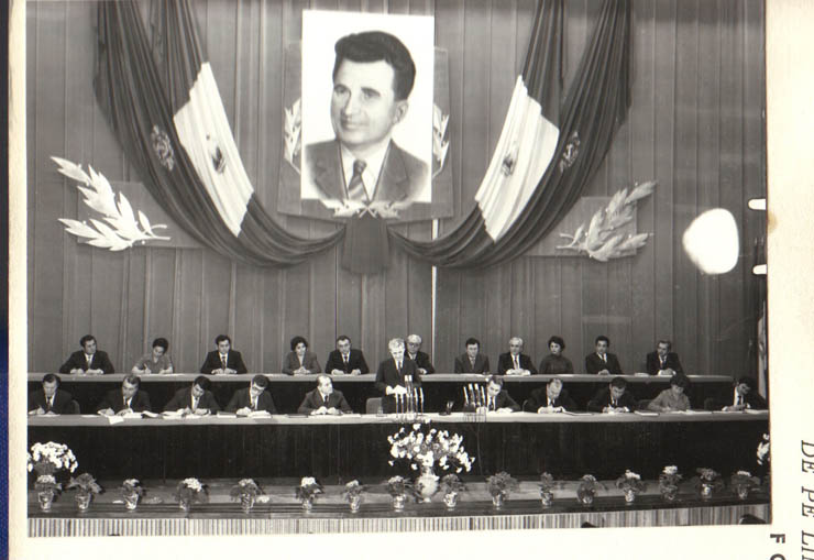 1979 - Nicolae Ceauşescu la prezidiu şi în portret Fototeca online a comunismului românesc